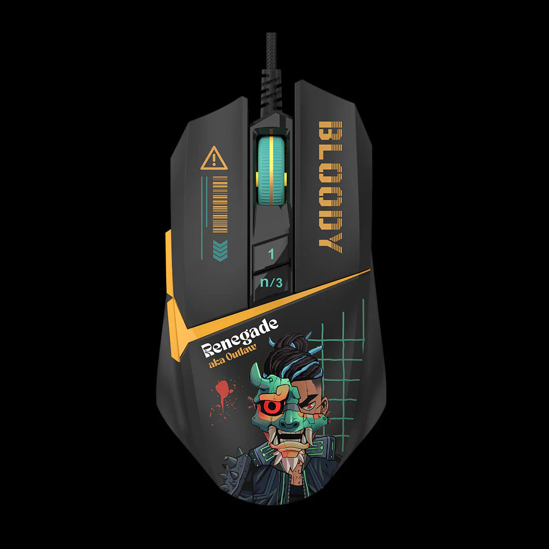 Bloody W63 Max RGB Gaming Mouse Renegade Midnight Bloody W63 Max RGB Gaming Mouse Renegade Midnight